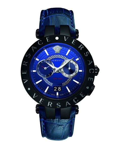 versace v-race chronograph watch|Versace watch unisex.